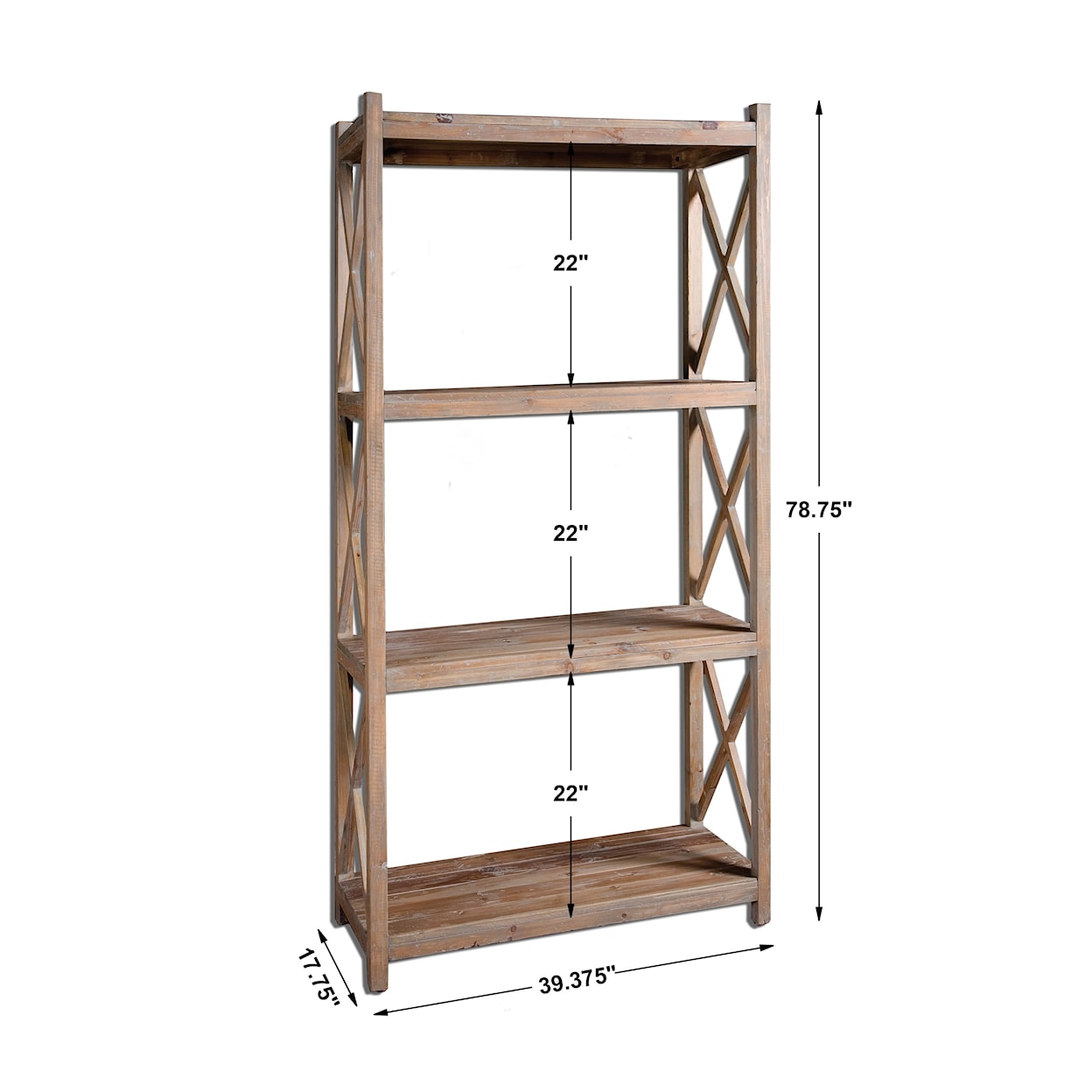 Uttermost Accent Furniture - Bookcases Stratford Etagere