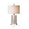 Uttermost Table Lamps Bonea Stone Ivory Table Lamp