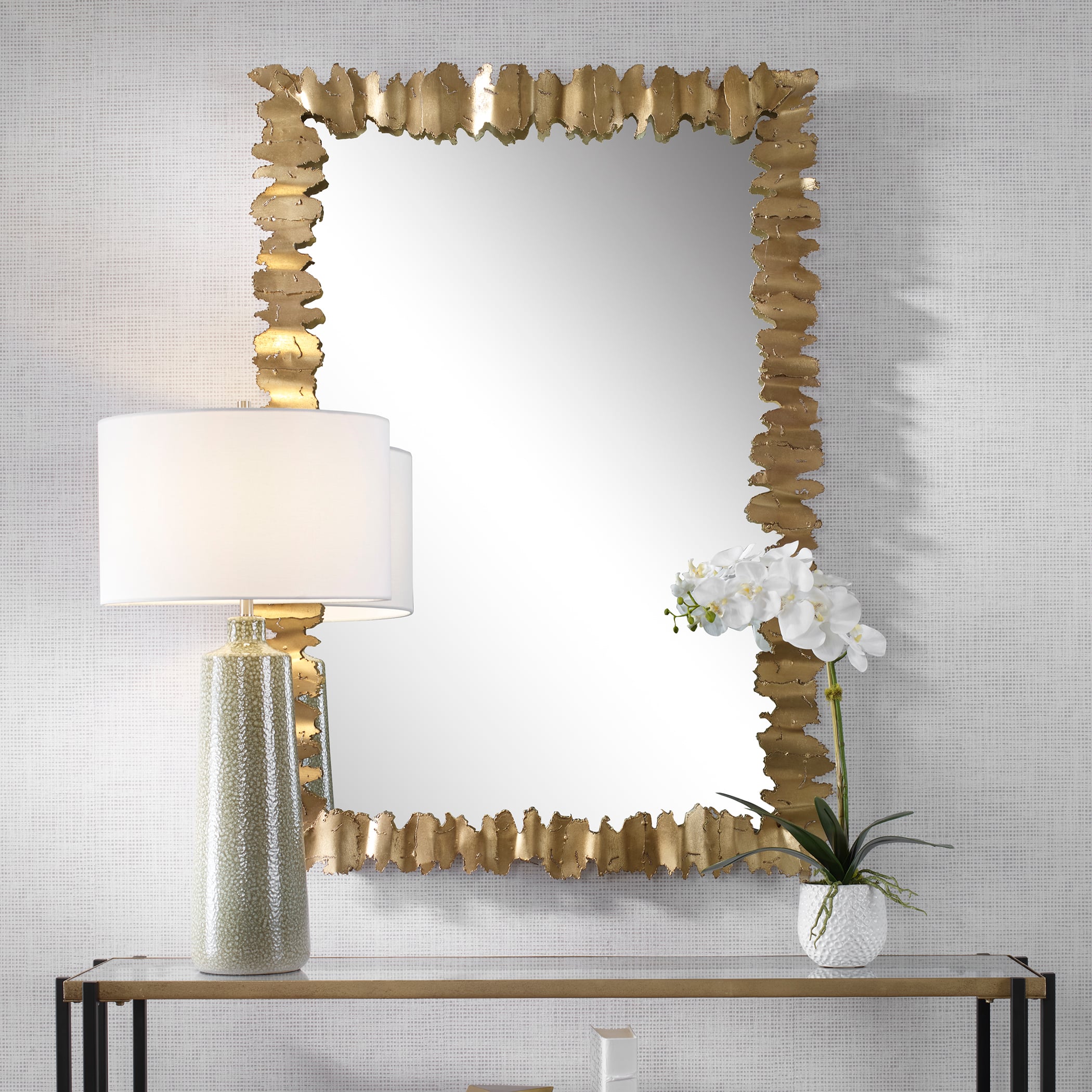 Uttermost Lev Lev Antique Gold Mirror