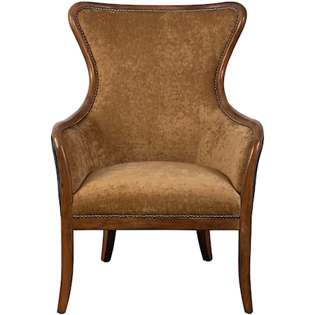 Snowden Tan Wing Chair