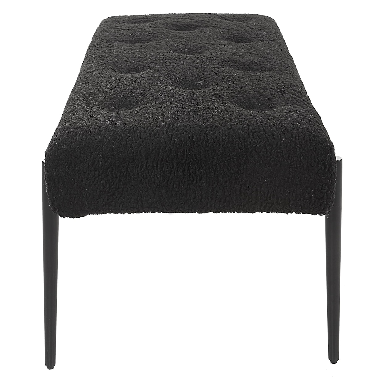 Uttermost Accent Furniture - Benches Olivier Modern Black Bench