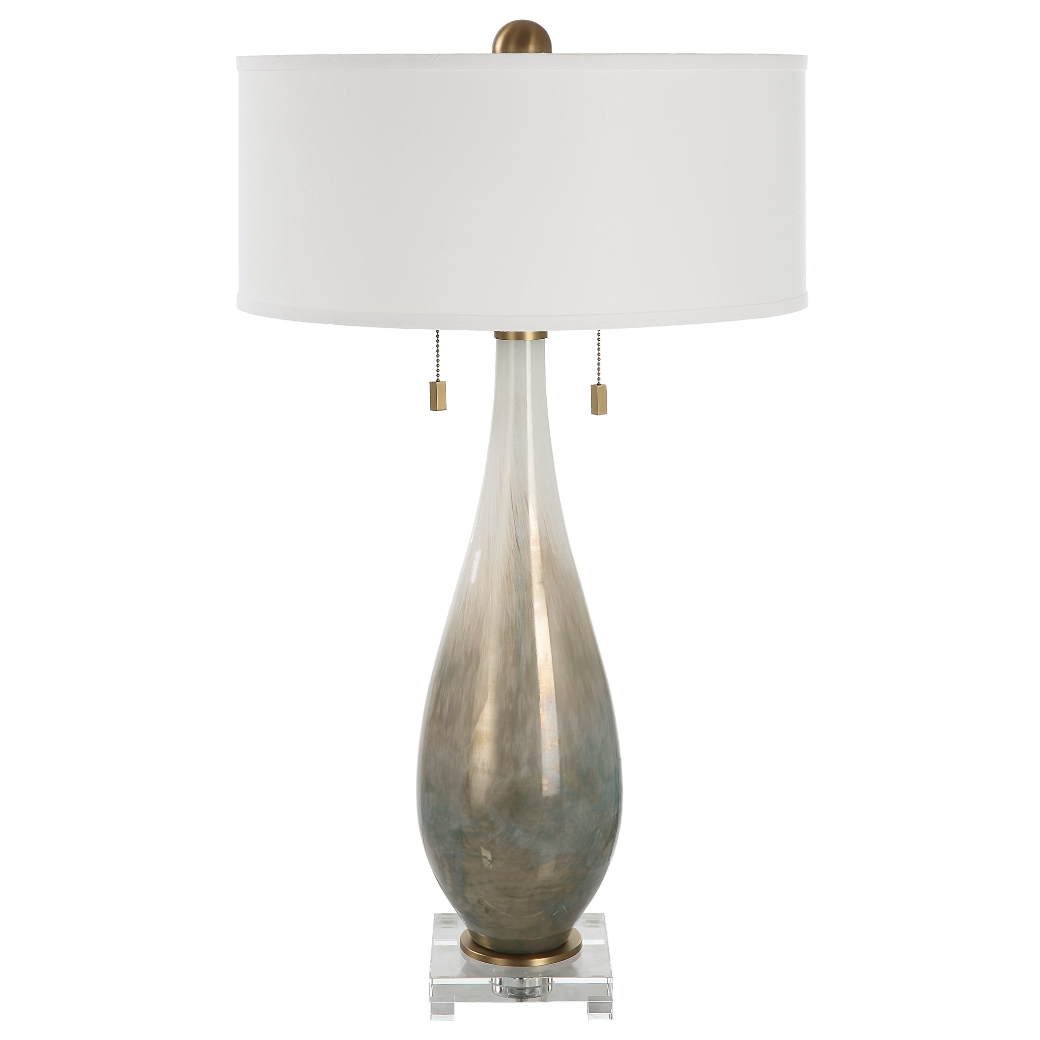 Cardoni Bronze Glass Table Lamp
