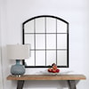 Uttermost Arched Mirrors Lyda Aged Black Arch Mirror