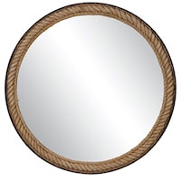 Rustic Bolton Round Rope Mirror