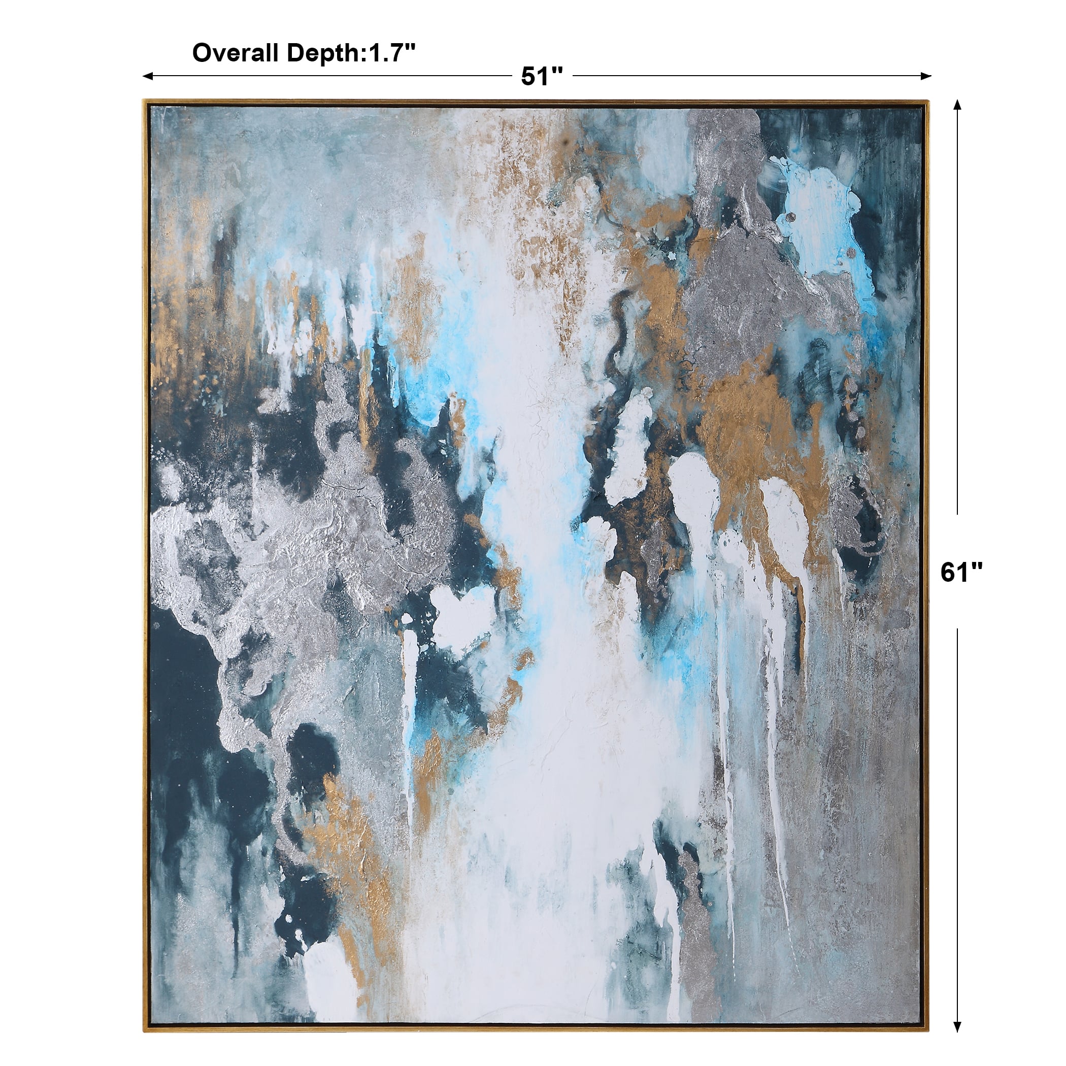 Uttermost Art Stormy Seas Hand Painted Canvas