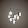 Uttermost Lighting Fixtures - Chandeliers Maxin Dark Bronze 9 Light Chandelier