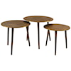 Uttermost Accent Furniture - Occasional Tables Kasai Gold Coffee Tables S/3