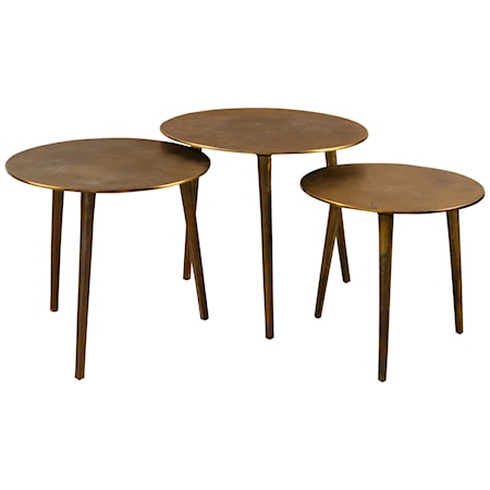 Kasai Gold Coffee Tables S/3