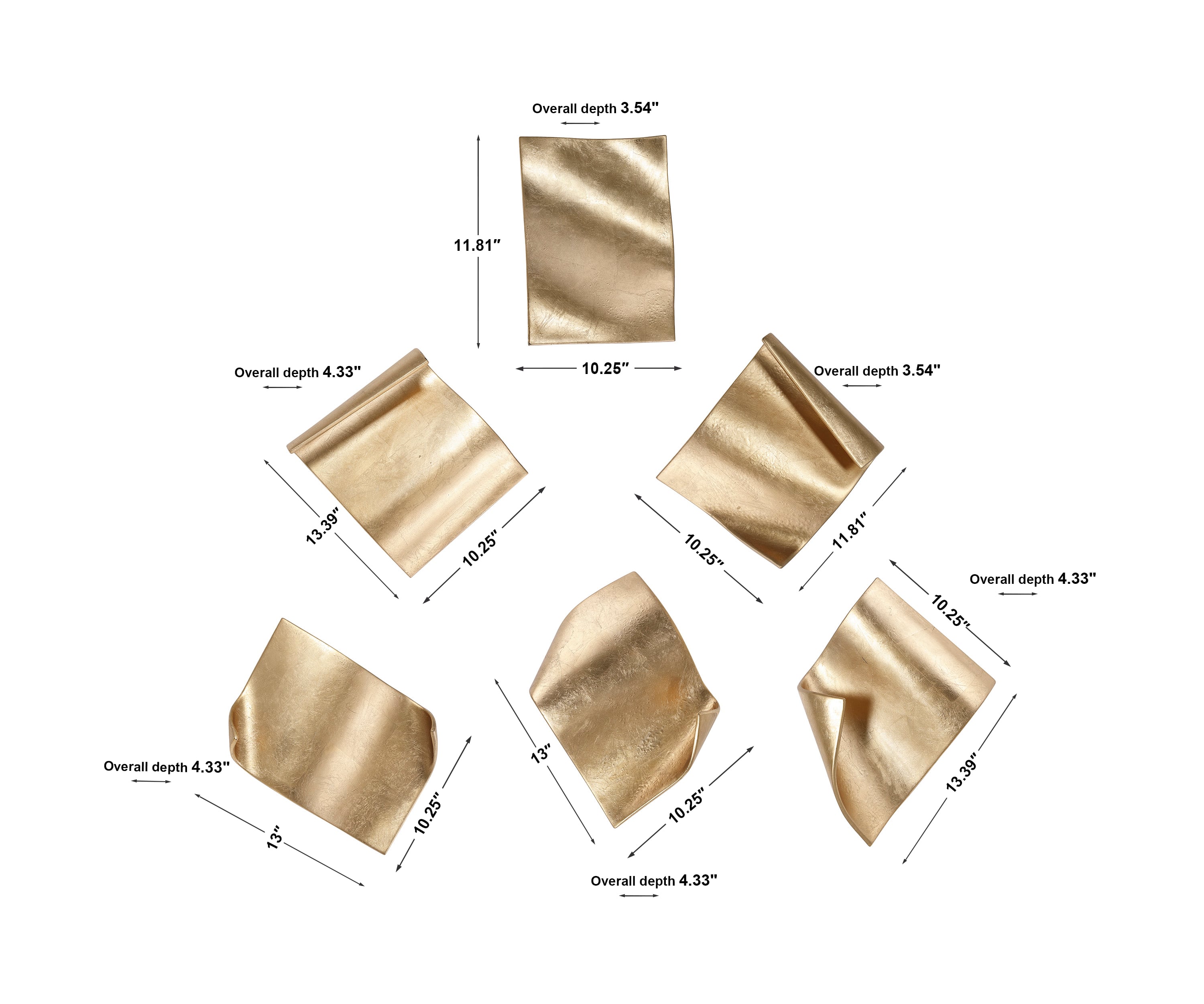 Uttermost Alternative Wall Decor Pages Wall Decor, S/6