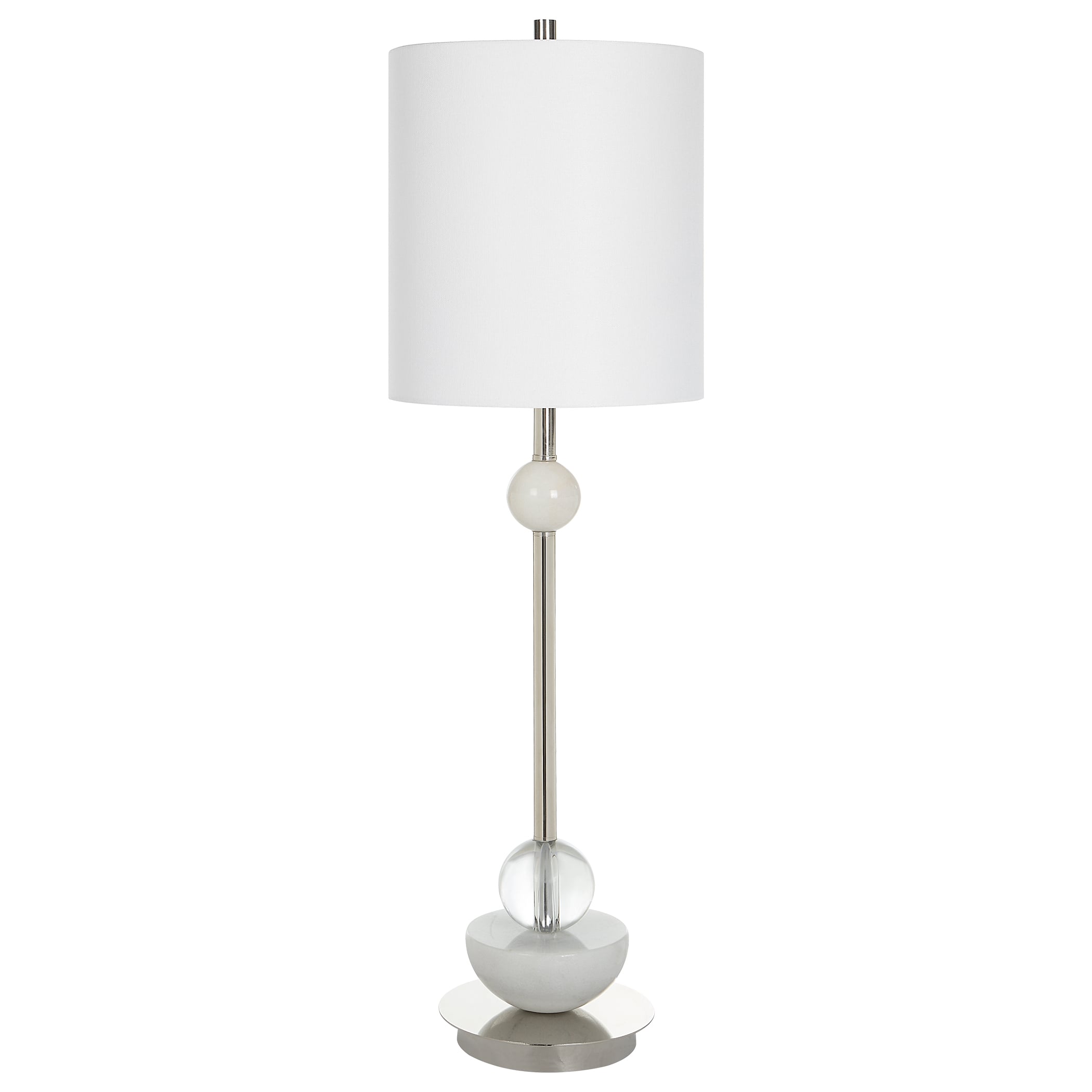 Uttermost Exposition 30179-1 Contemporary Nickel Buffet Lamp With ...