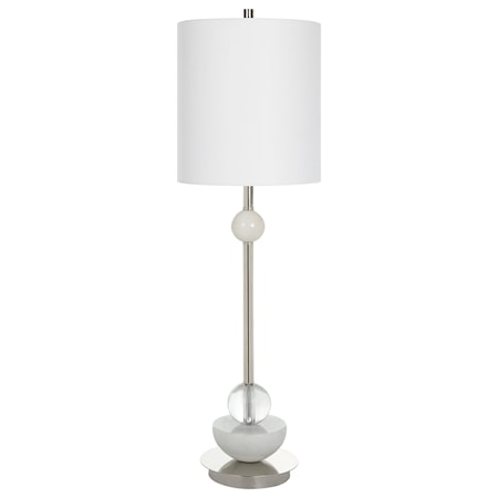 Nickel Buffet Lamp