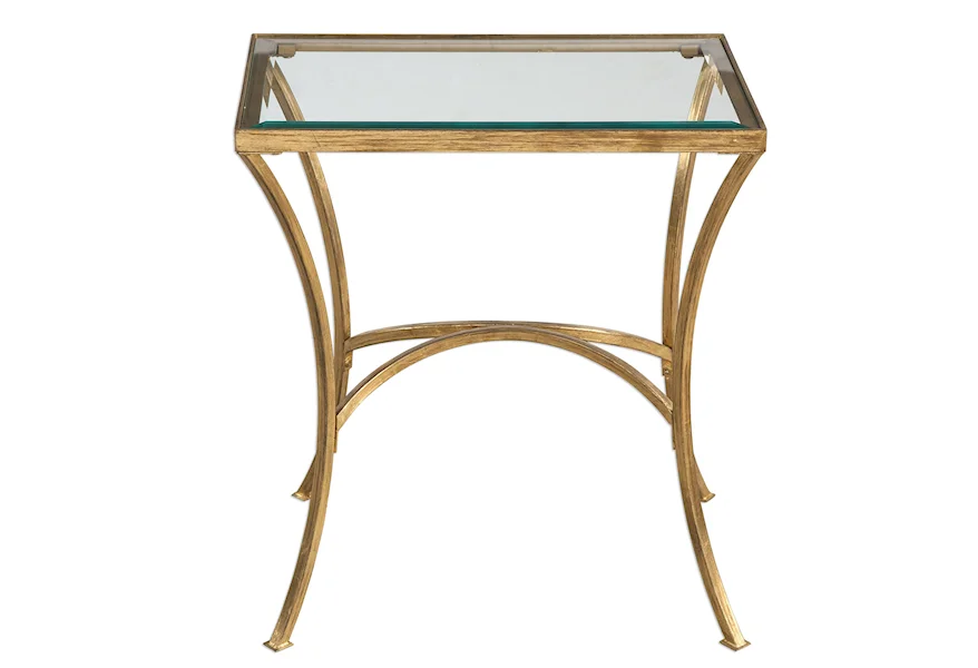 Accent Furniture - Occasional Tables Alayna Gold End Table by Complete Accents at Sprintz Furniture