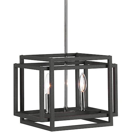 Quadrangle 2 Light Mini Pendant