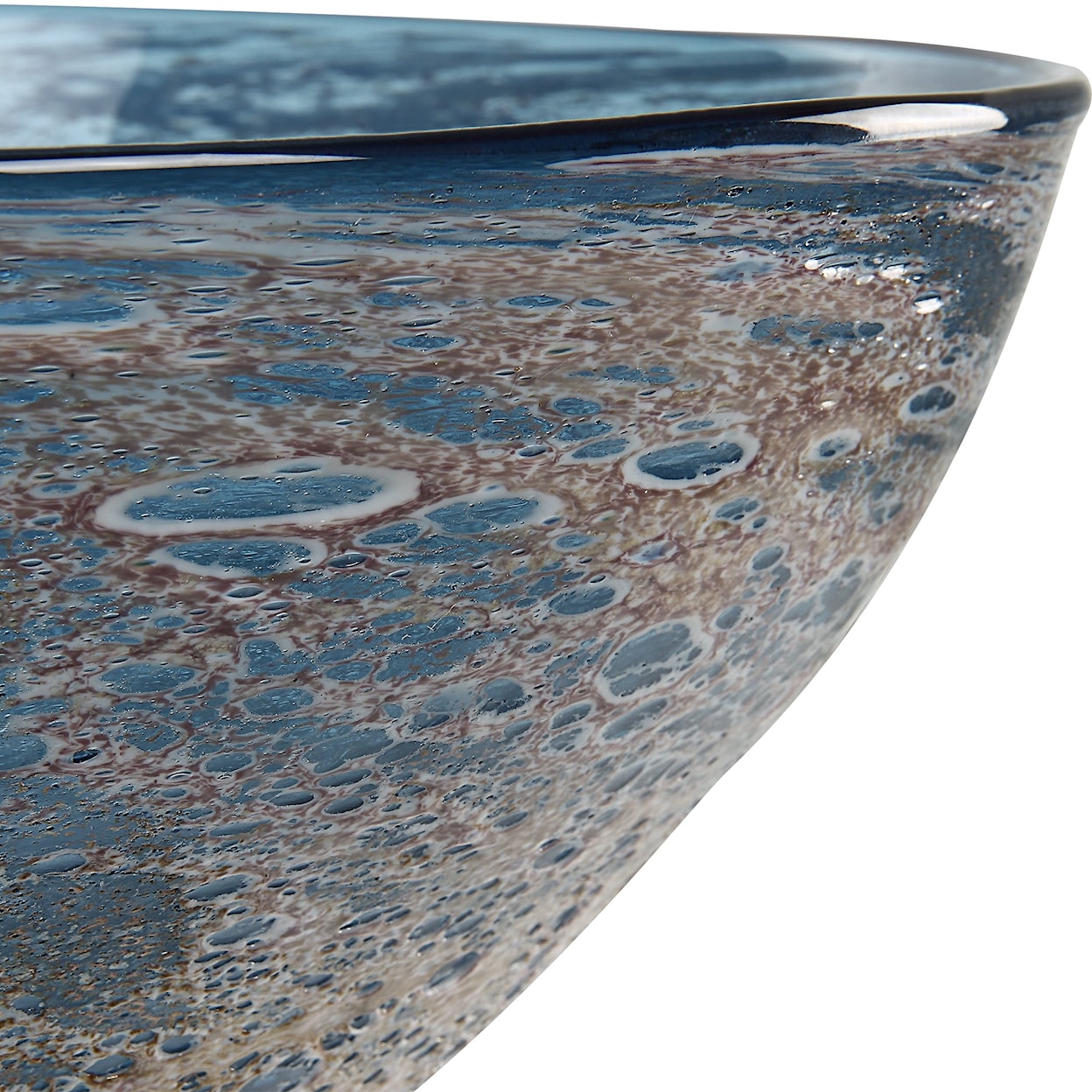 Uttermost Genovesa Genovesa Aqua Glass Bowl