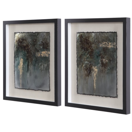 Rustic Patina Framed Prints, Set/2