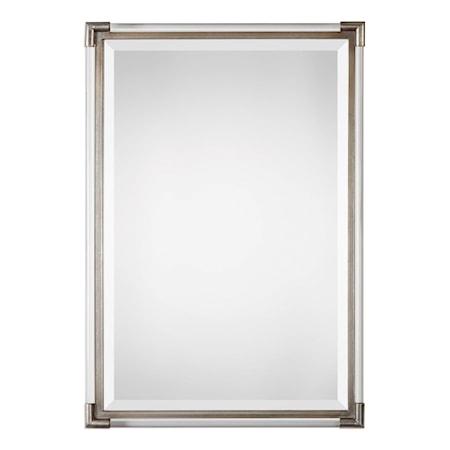 Mackai Metallic Silver Mirror