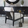 Uttermost Brunei Accent Chair with Upholstered Cushion