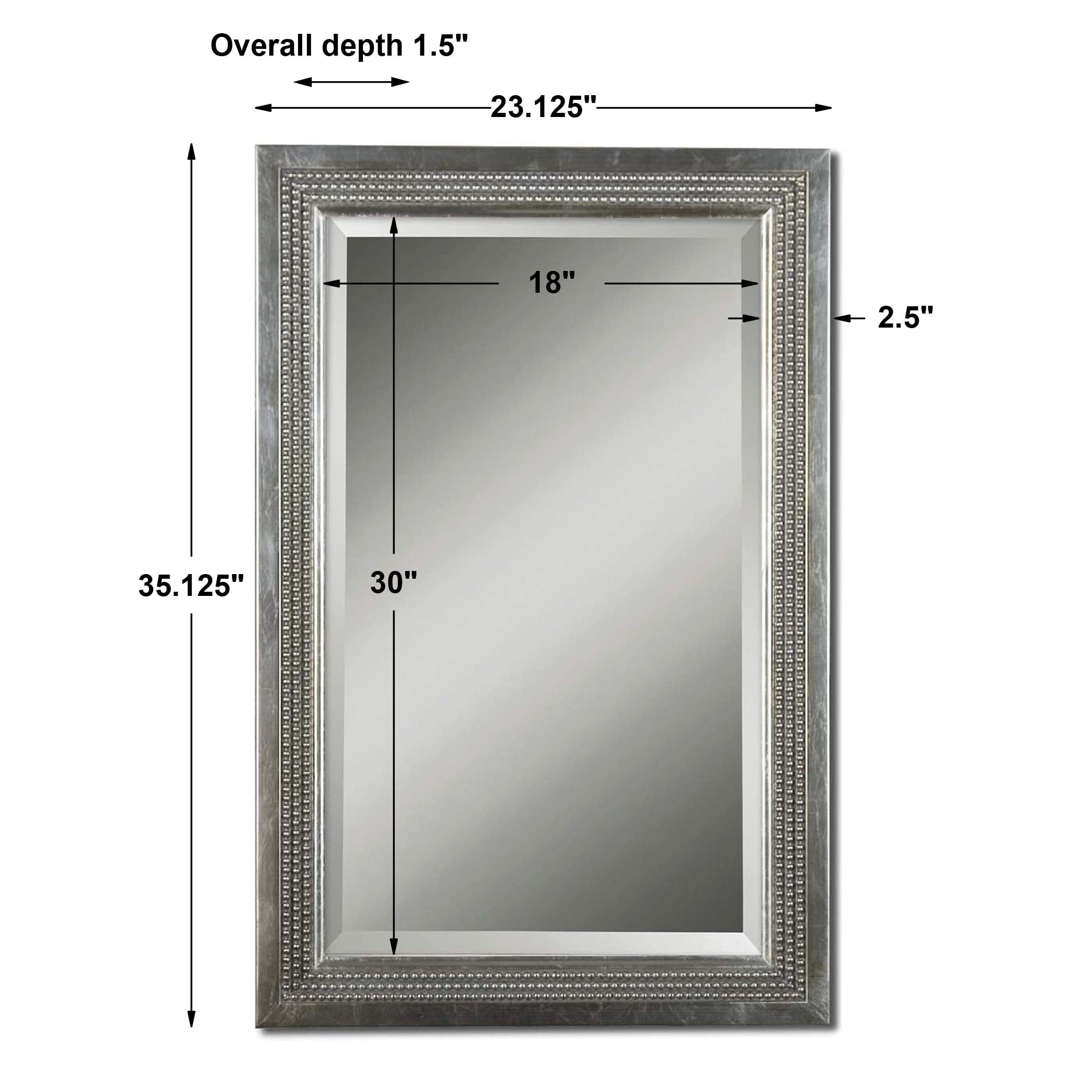 Uttermost Mirrors Triple Beaded, Vanity Mirror