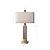 Uttermost Table Lamps Caecilia Amber Glass Table Lamp