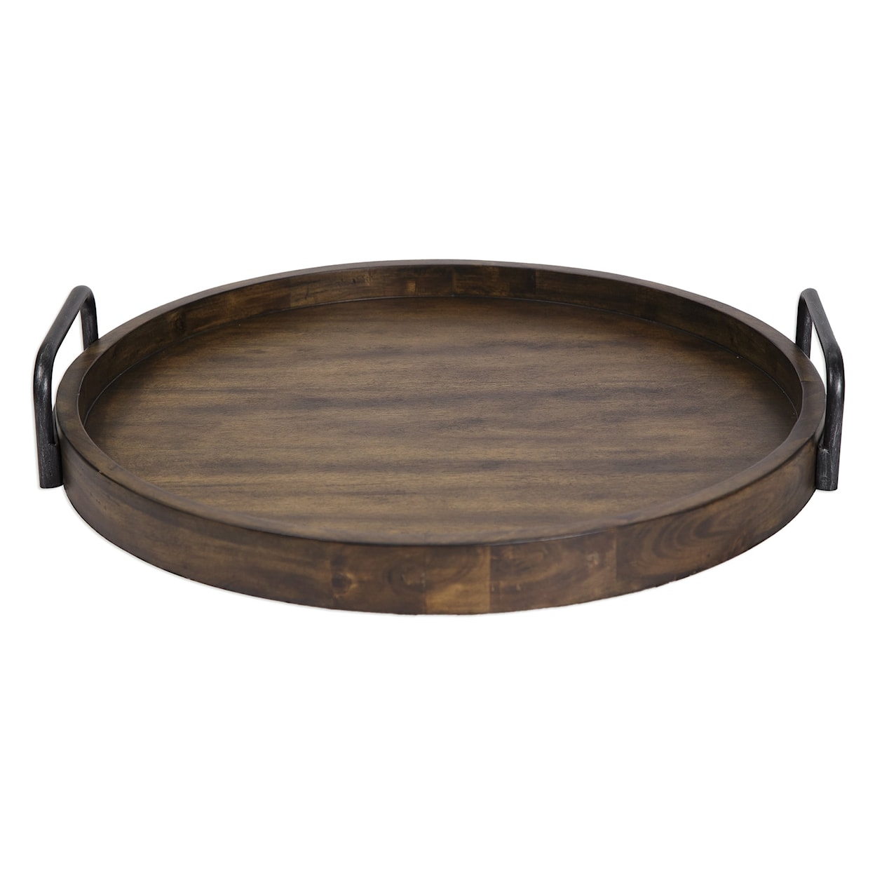 Uttermost Accessories Reine Round Wooden Tray