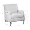 Uttermost Accent Furniture - Accent Chairs Armstead Antique White Armchair