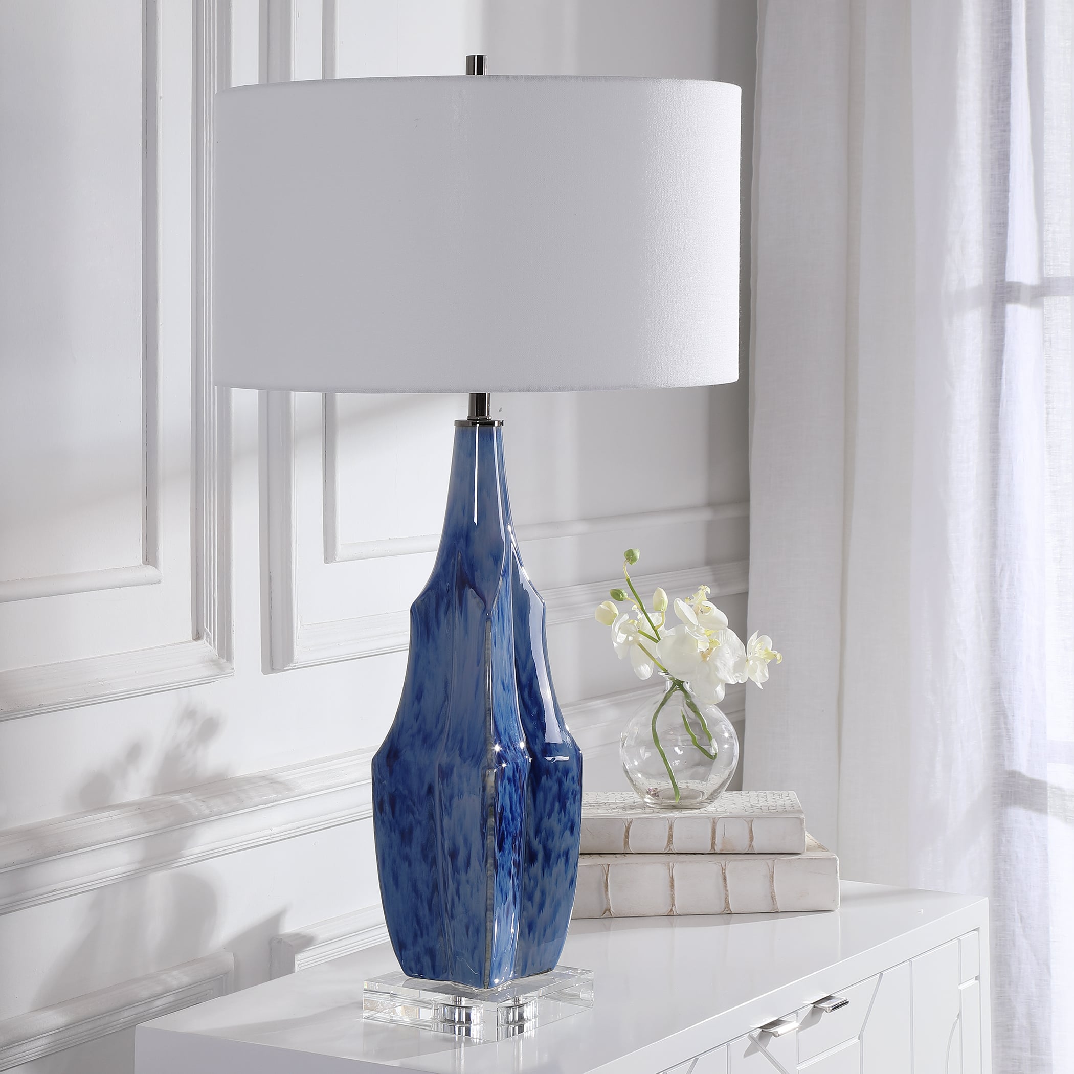 Blue Table Lamp