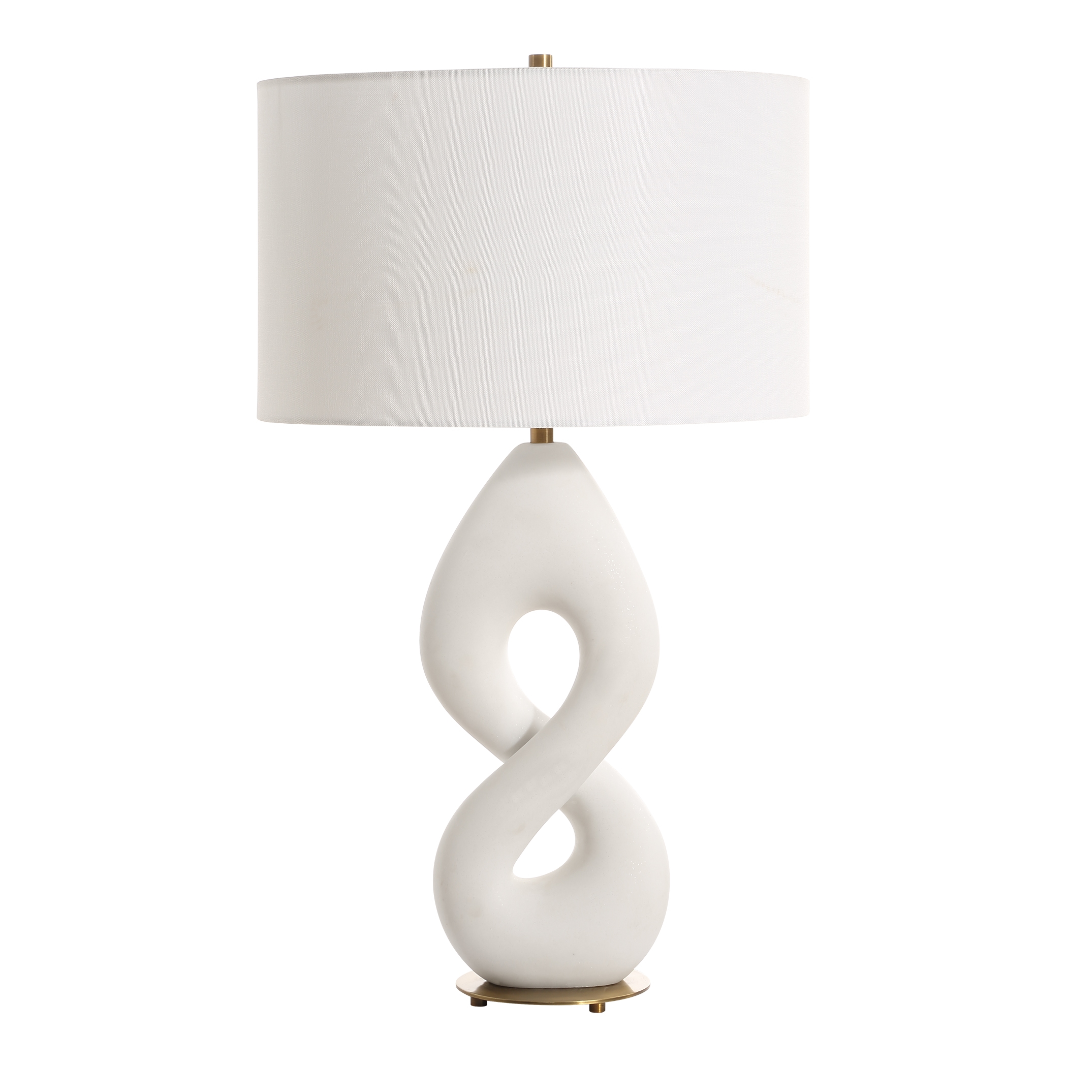 Meridian Ivory Stone Table Lamp