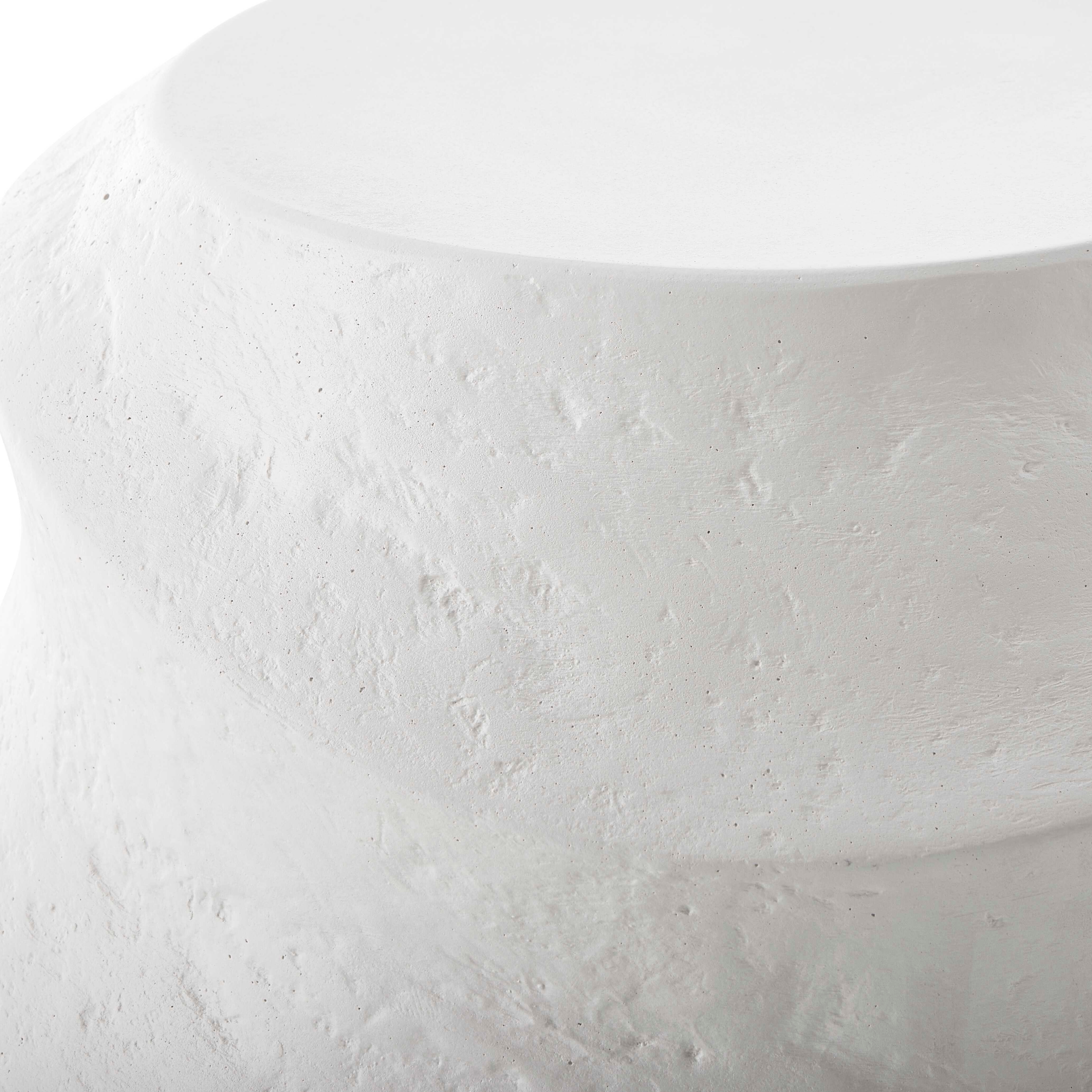 Uttermost Winded Winded Outdoor White Accent Table