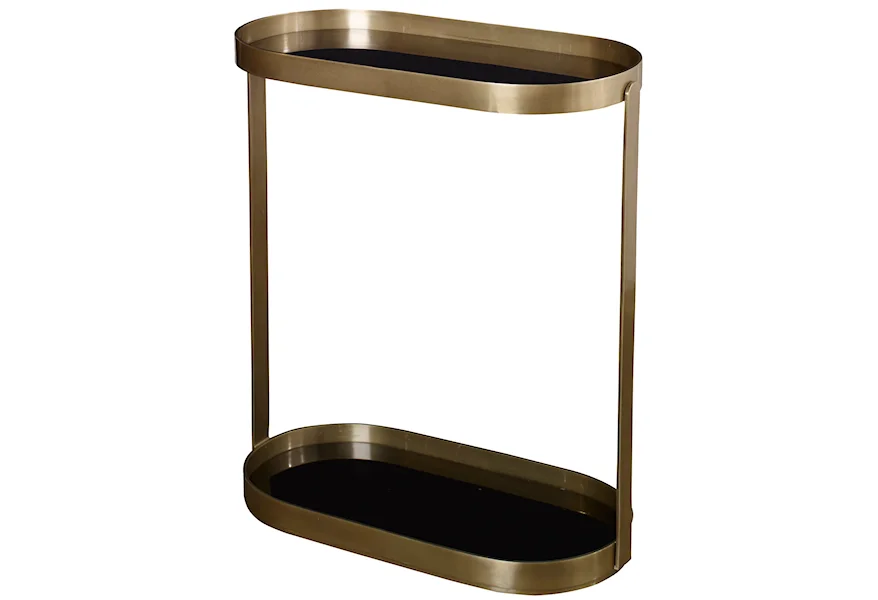 Accent Furniture - Occasional Tables Adia Antique Gold Side Table by Uttermost at Factory Direct Furniture