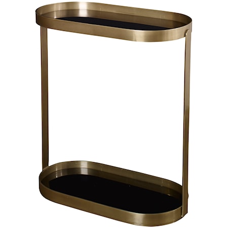 Adia Antique Gold Side Table