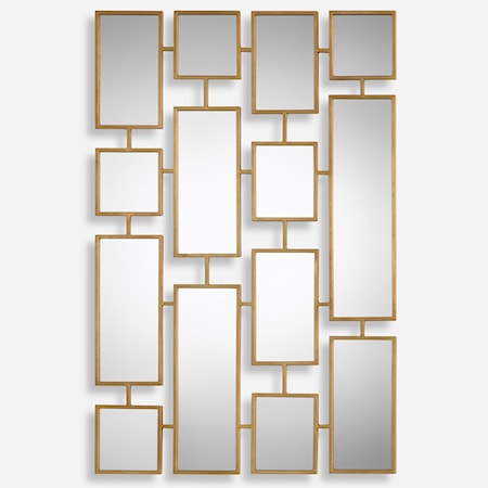 Kennon Forged Gold Rectangles Mirror