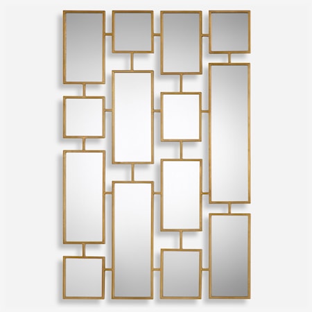 Kennon Forged Gold Rectangles Mirror