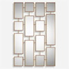 Uttermost Mirrors Kennon Forged Gold Rectangles Mirror