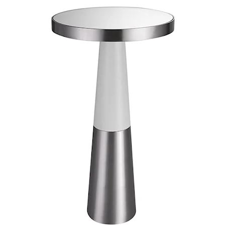 Fortier Nickel Accent Table