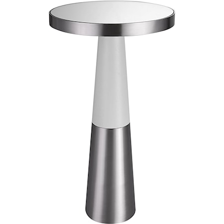 Fortier Nickel Accent Table