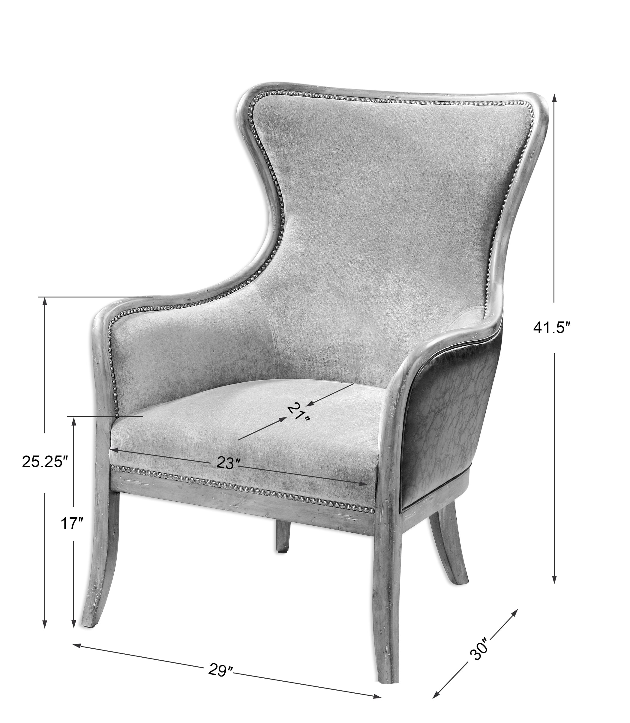 tan wing chair