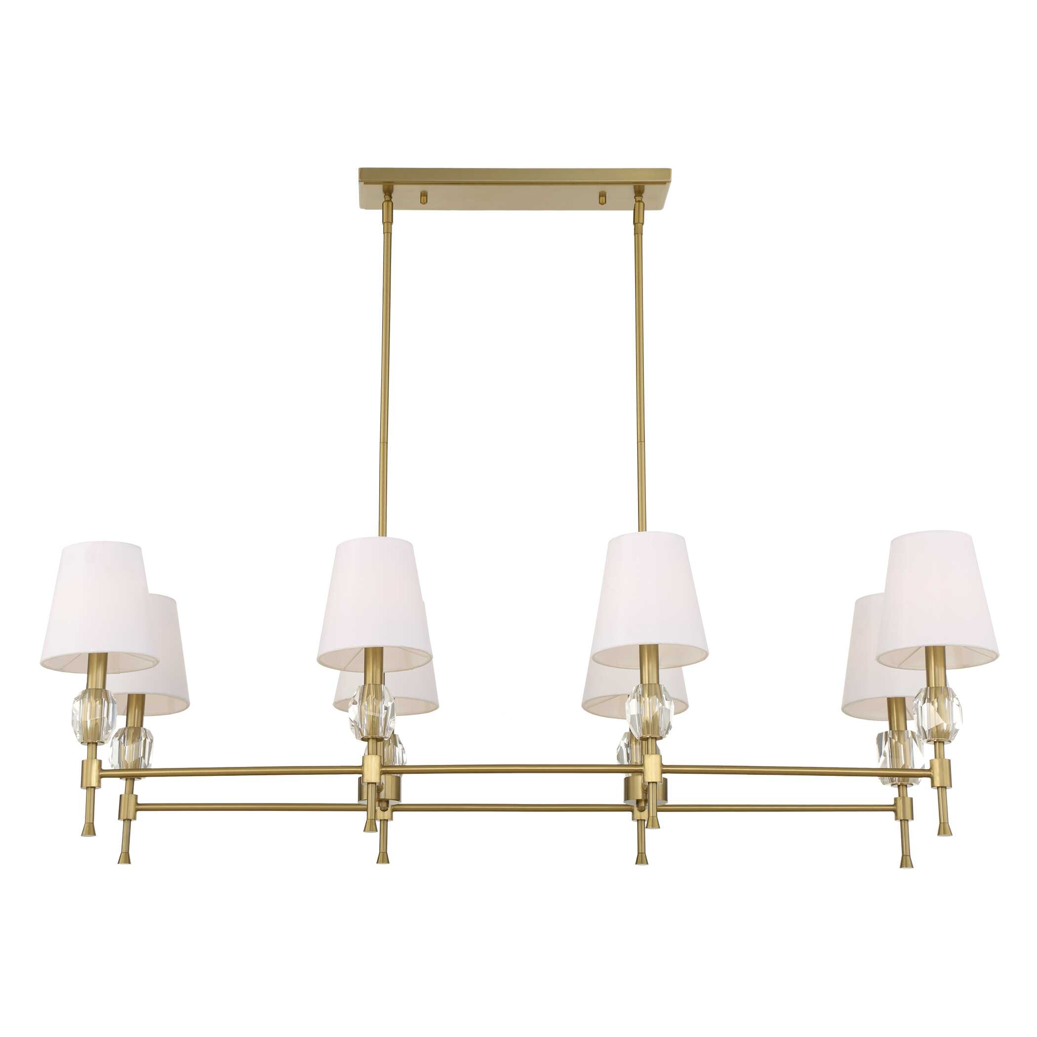 Arques 8 Light Linear Chandelier