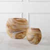 Uttermost Fusion Set of 2 Fusion Swirled Vases