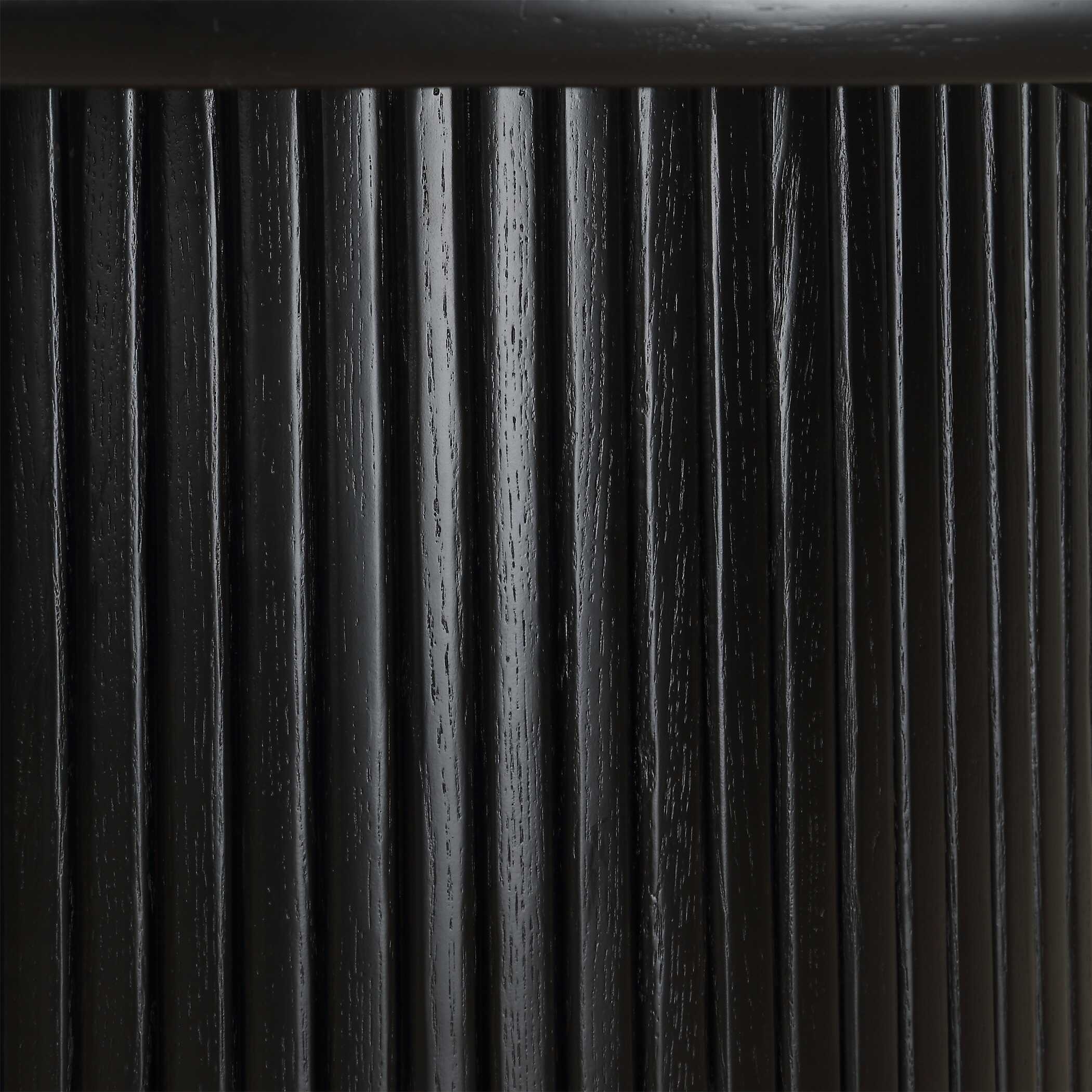 Hersch Round Black Dining Table