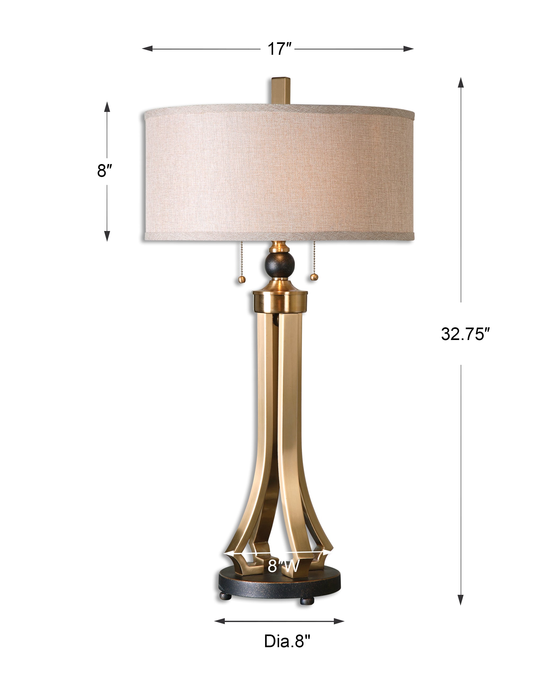 satin brass table lamp