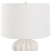 Uttermost Wrenley Wrenley Ridged White Table Lamp