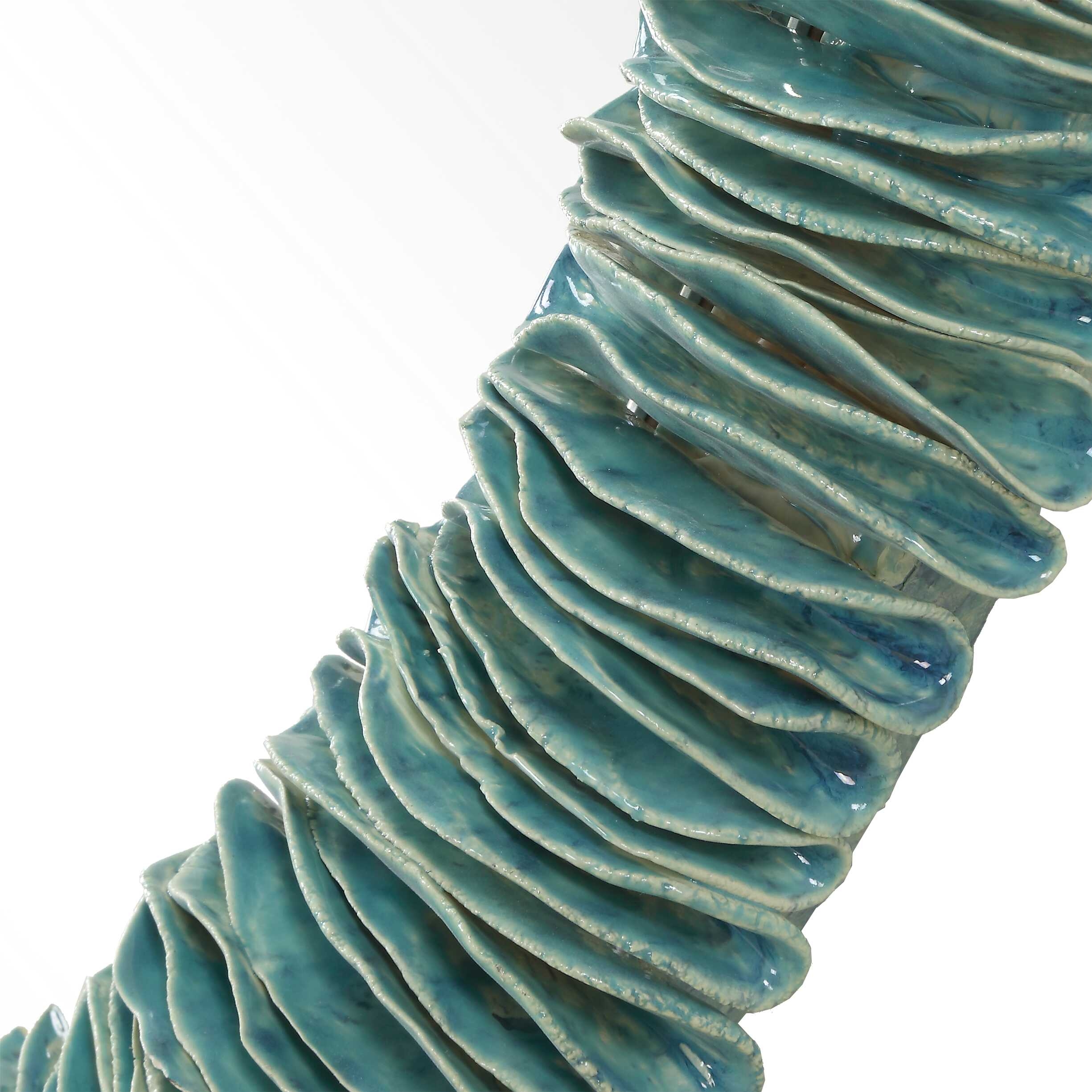 Uttermost Bonaire Bonaire Teal Blue Oval Mirror