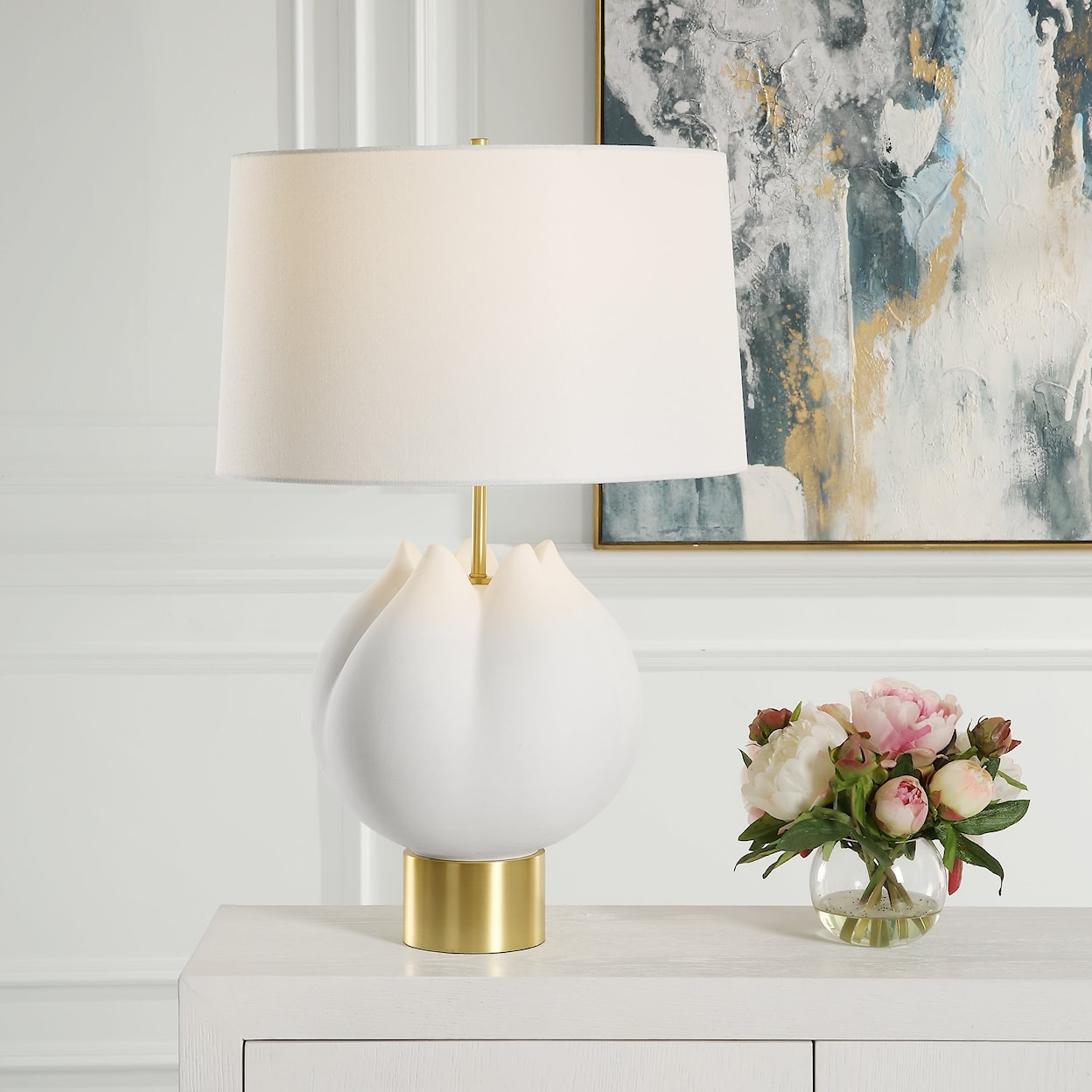 Uttermost In Bloom In Bloom White Table Lamp