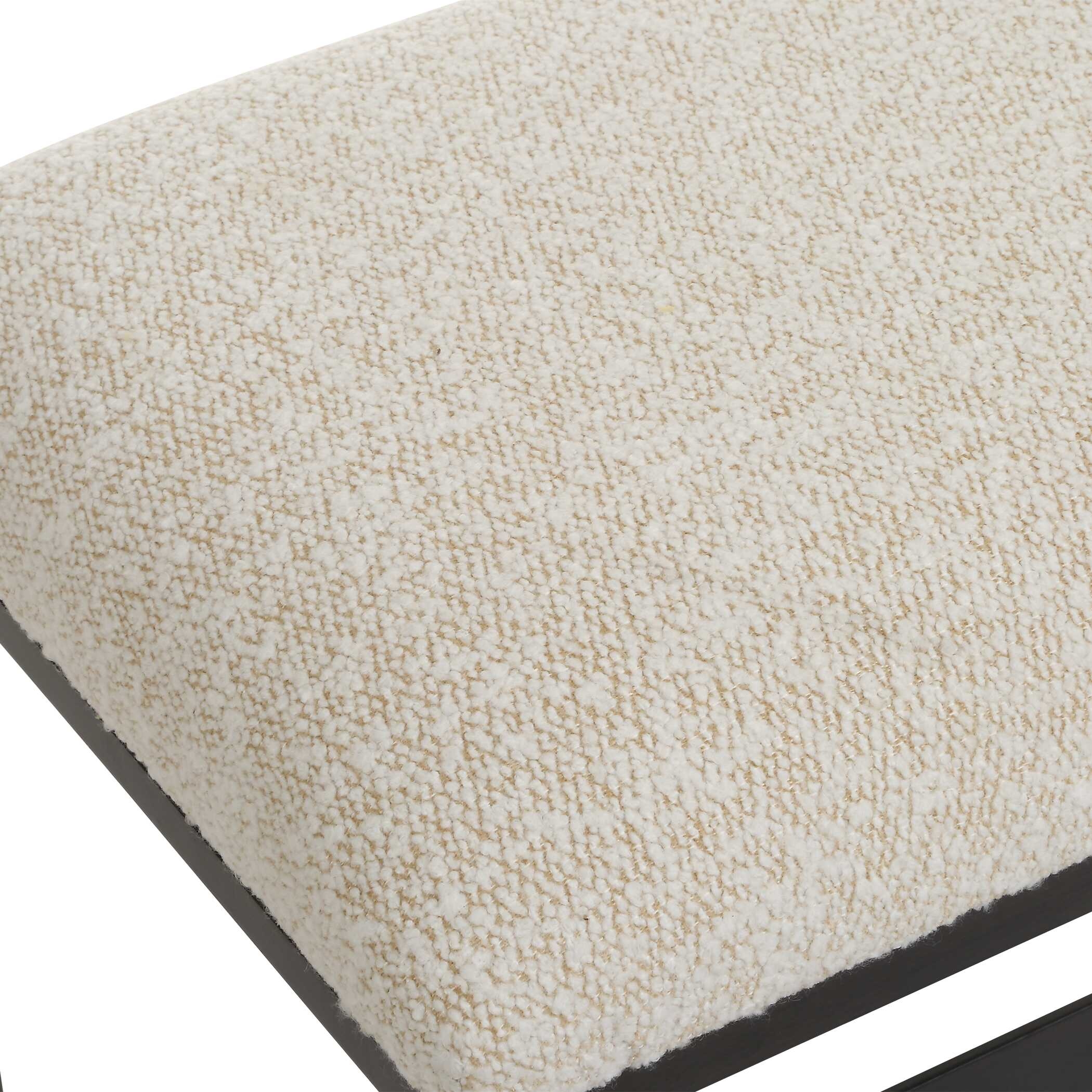 Uttermost Halston Halston Upholstered White Bench