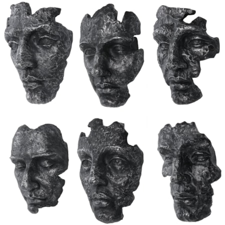 Self-Portrait Metallic Wall Decor Set/6