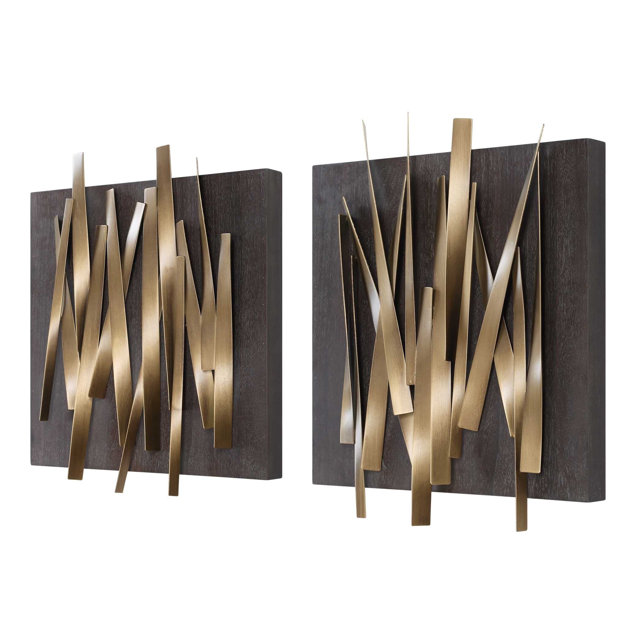 Crosshatch Metal Wall Decor