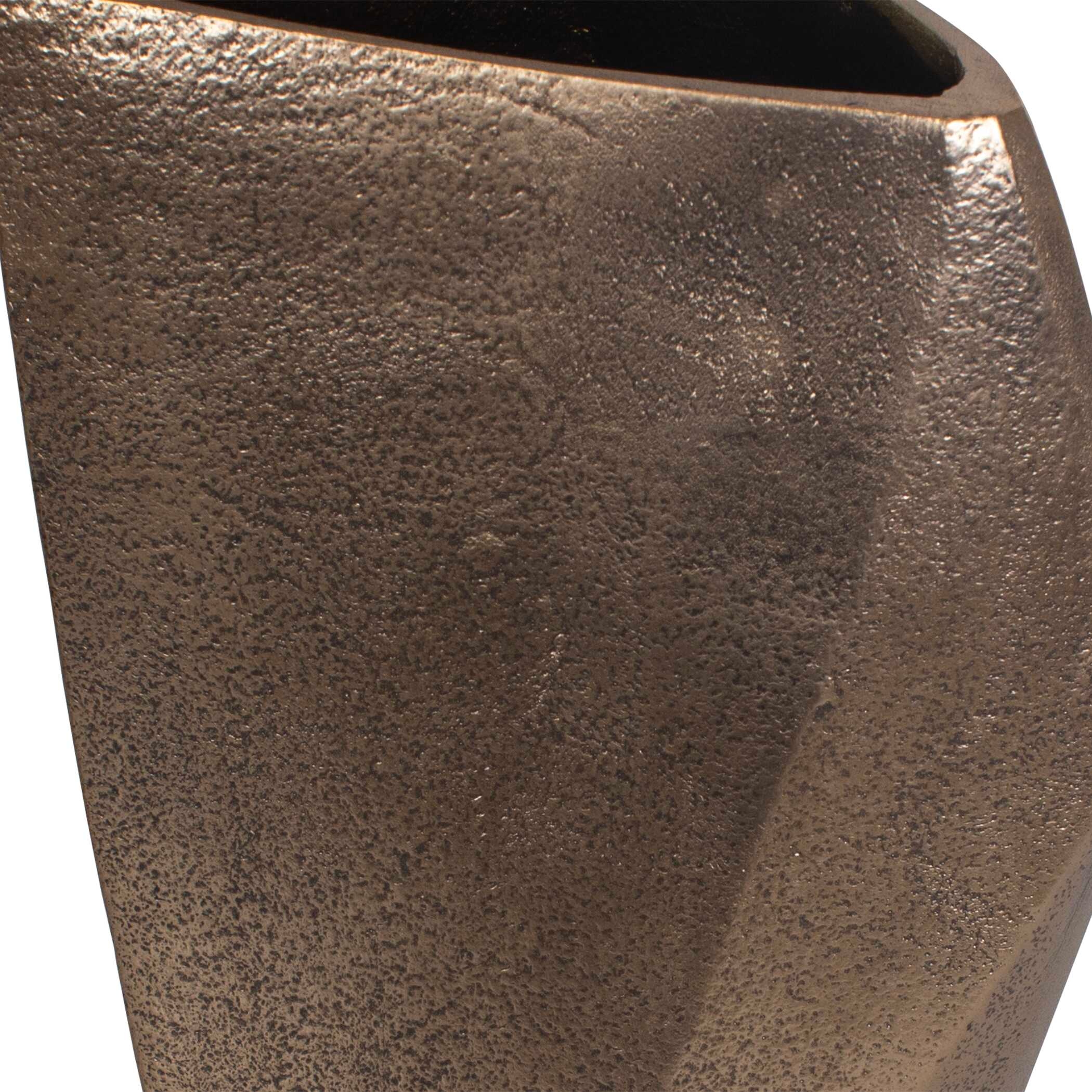Geoform Indoor-Outdoor Brass Vases