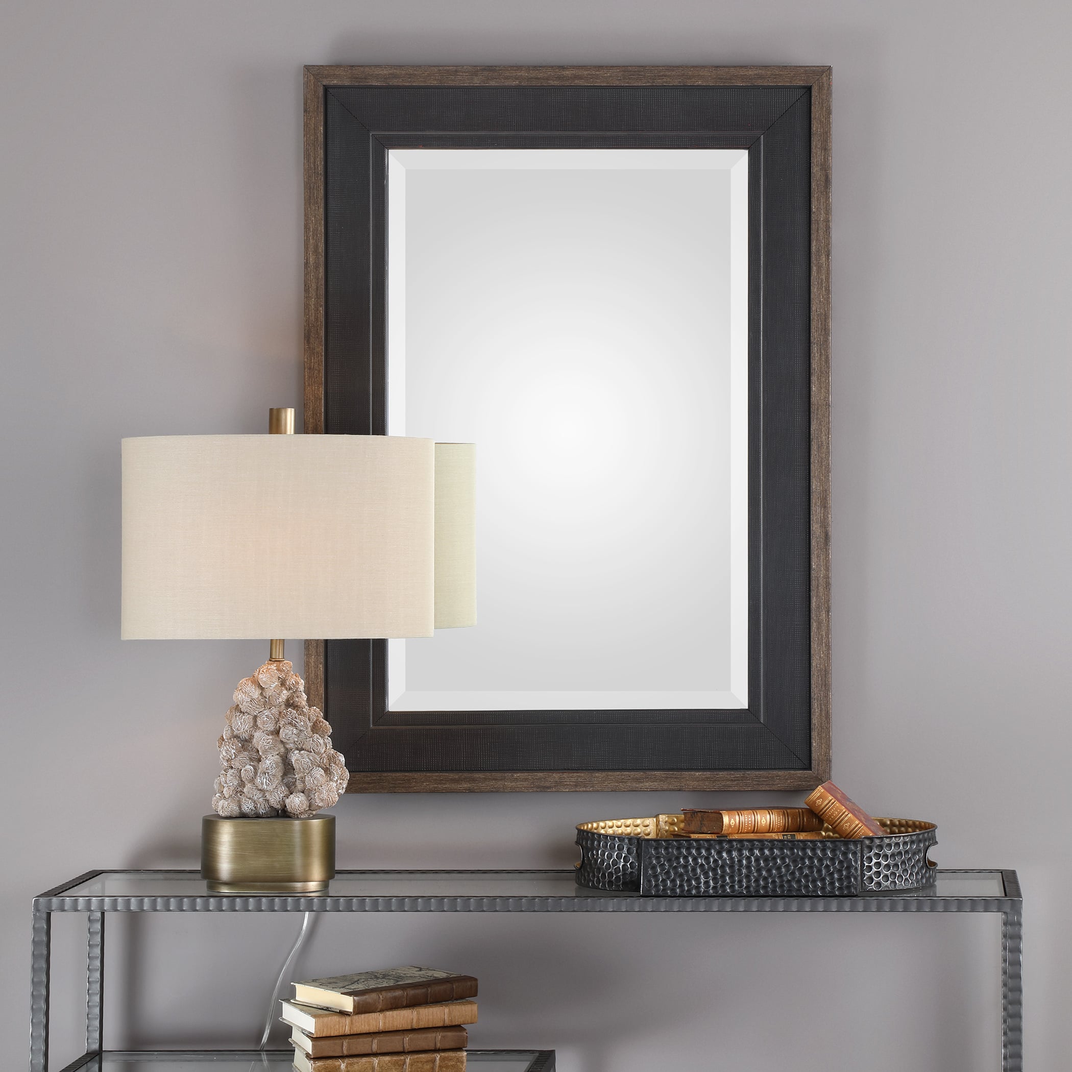 Uttermost Mirrors Staveley Rustic Black Mirror