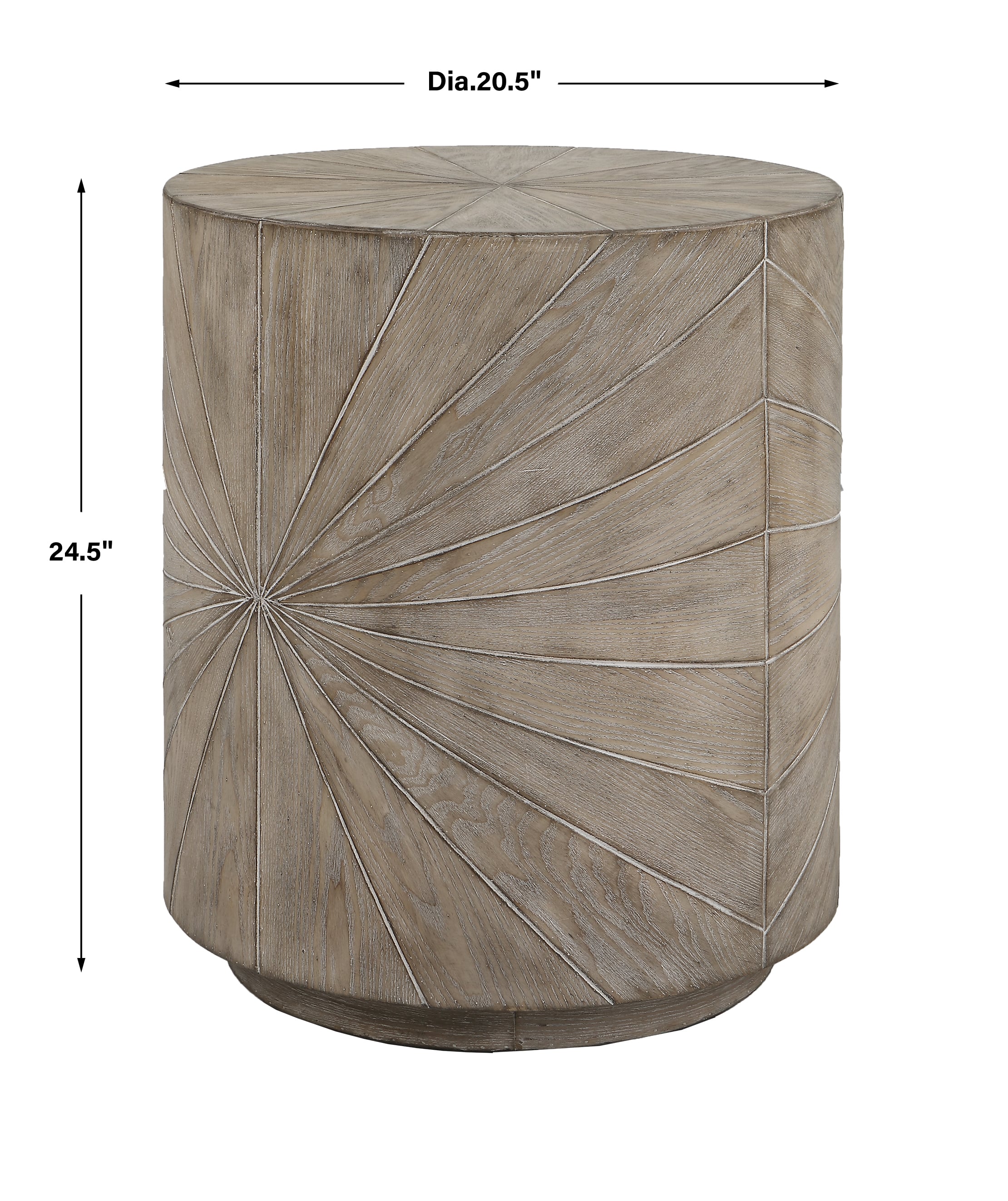 Uttermost Starshine Fir Wood Veneer Side Table