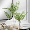 Uttermost Country Country Ferns with Glass Vases- Set of 2